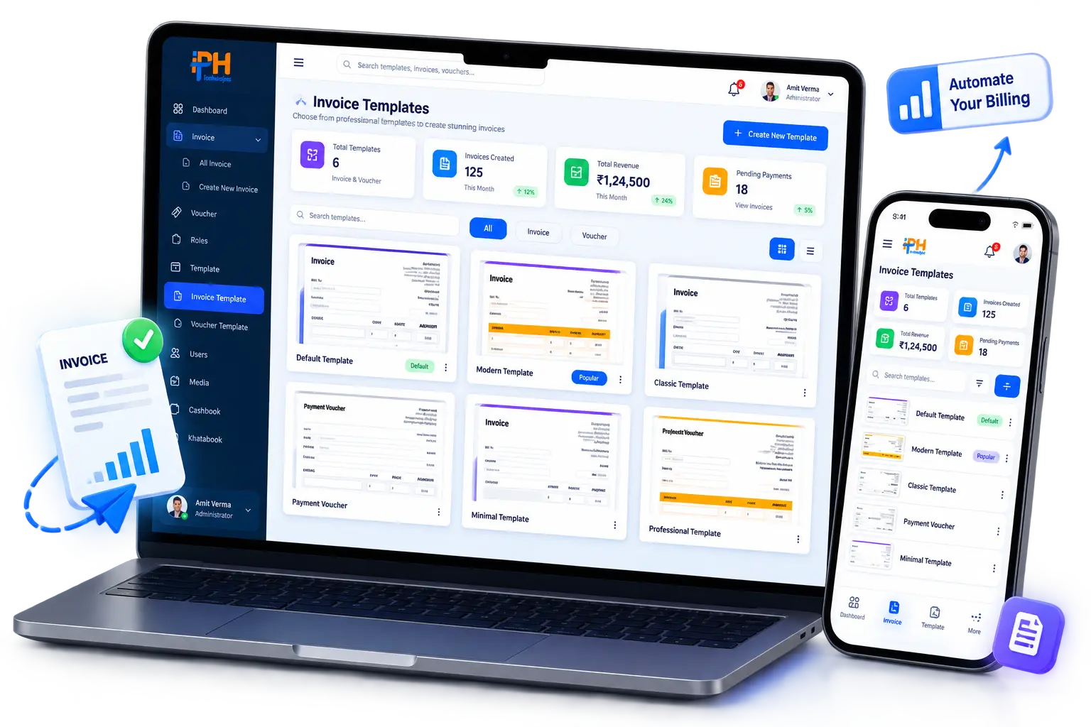 E-Billing System Dashboard