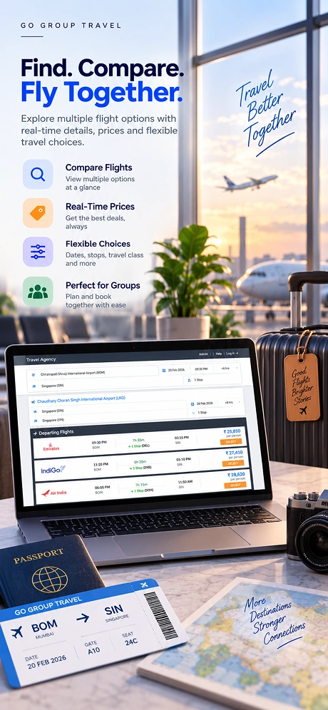 Find and Compare Flights for Group Travel