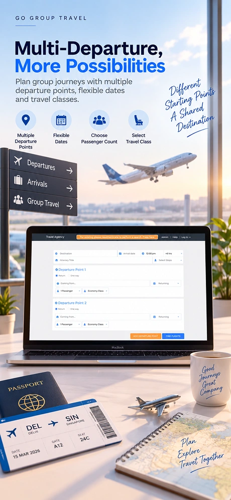 Multiple Departure Options for Group Travel