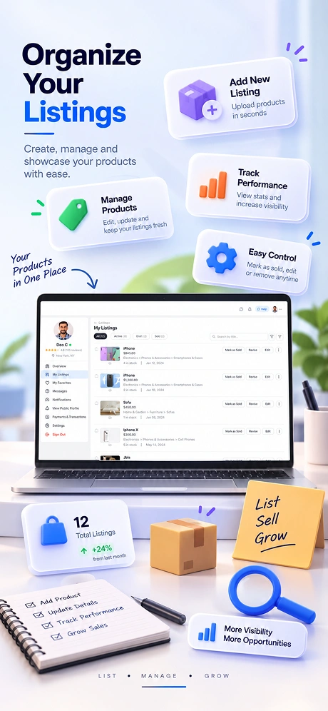 Organize product listings