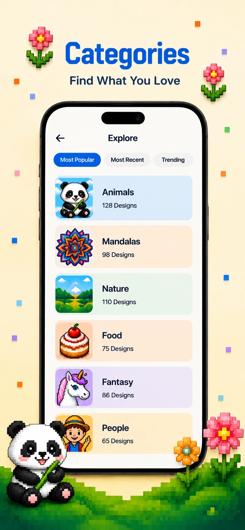 Pixel Colour app image category library