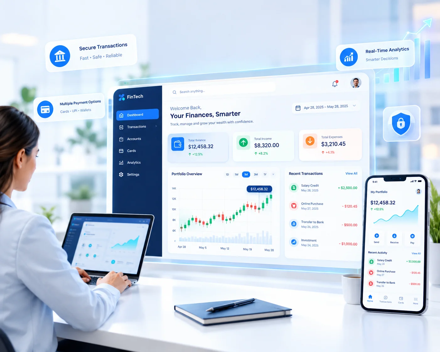 Advanced digital dashboard illustrating modern technology and data monitoring solutions