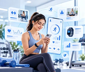 Fitness and wellness industry using mobile healthcare technology