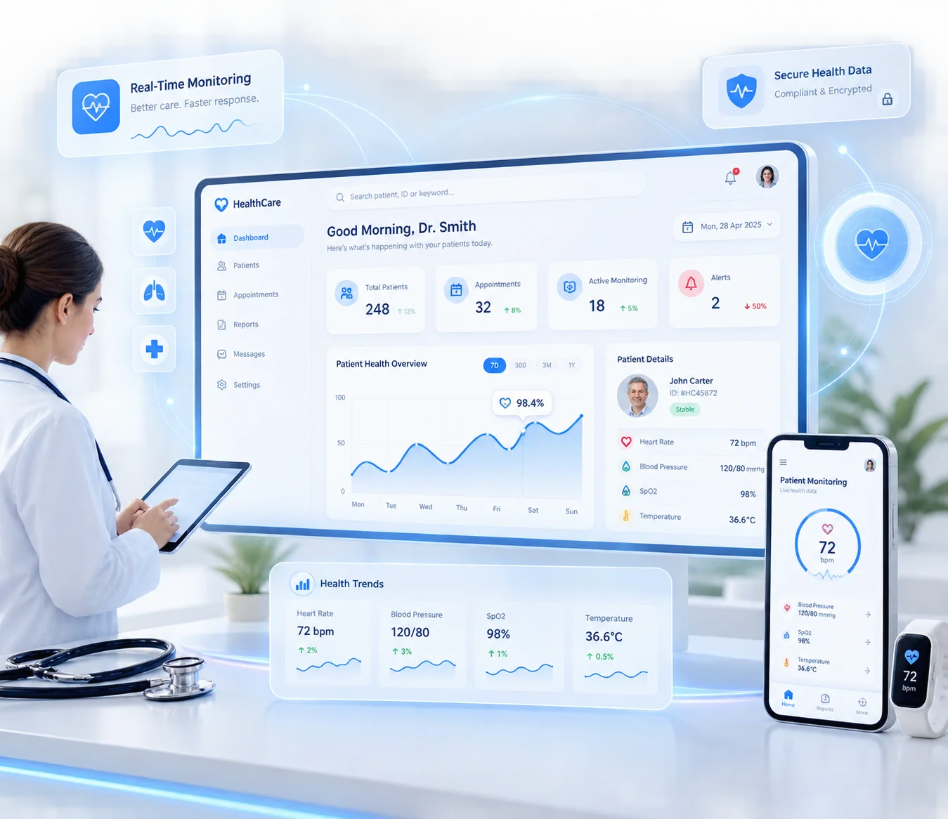 Healthcare Software Development Solutions with Advanced Medical Technology
