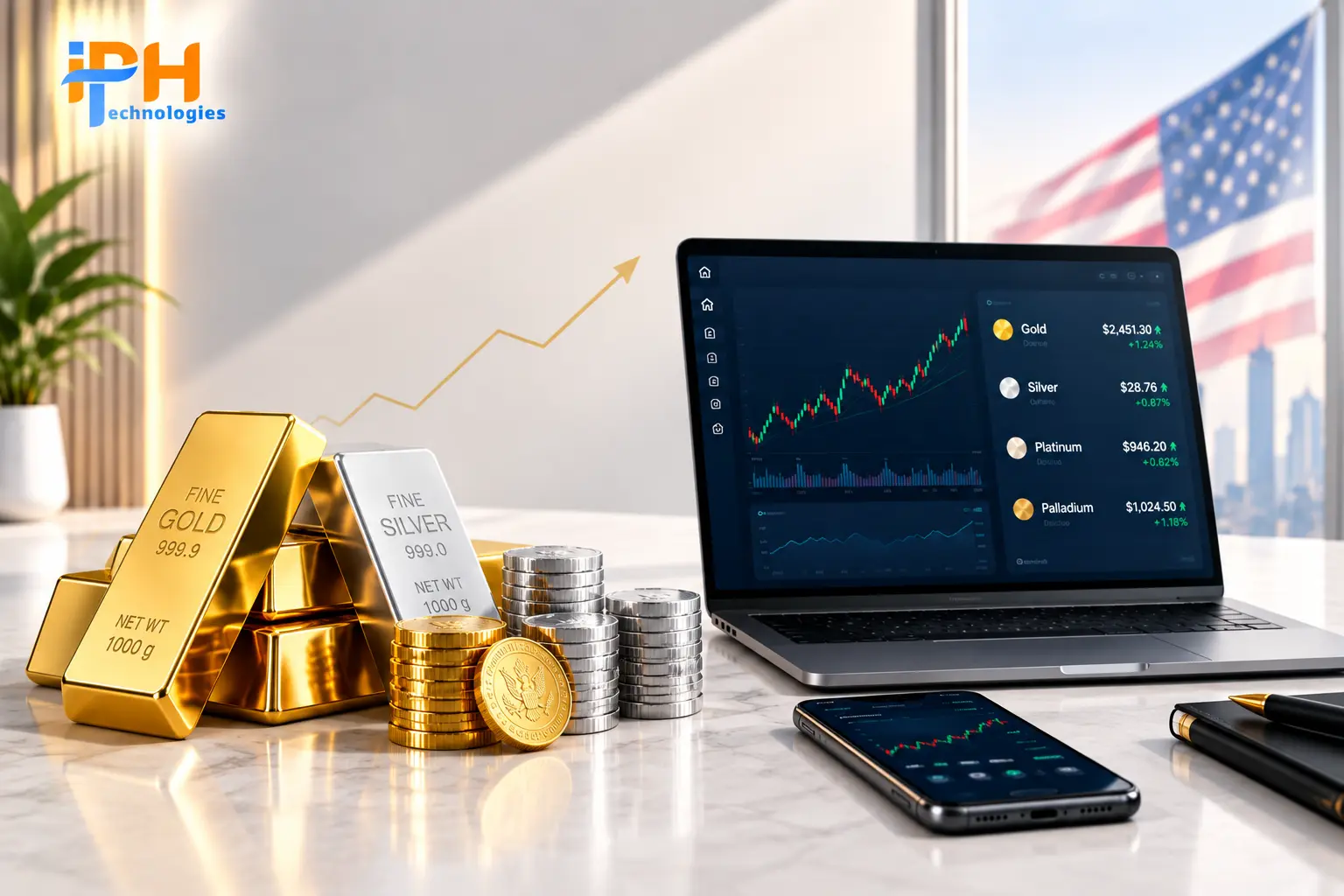 Precious metals trading platform for US bullion dealers