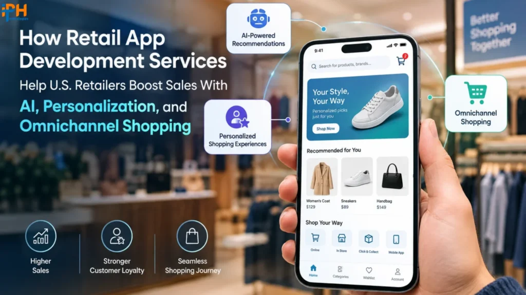 How Retail App Development Services Help U.S. Retailers Boost Sales With AI, Personalization, and Omnichannel Shopping